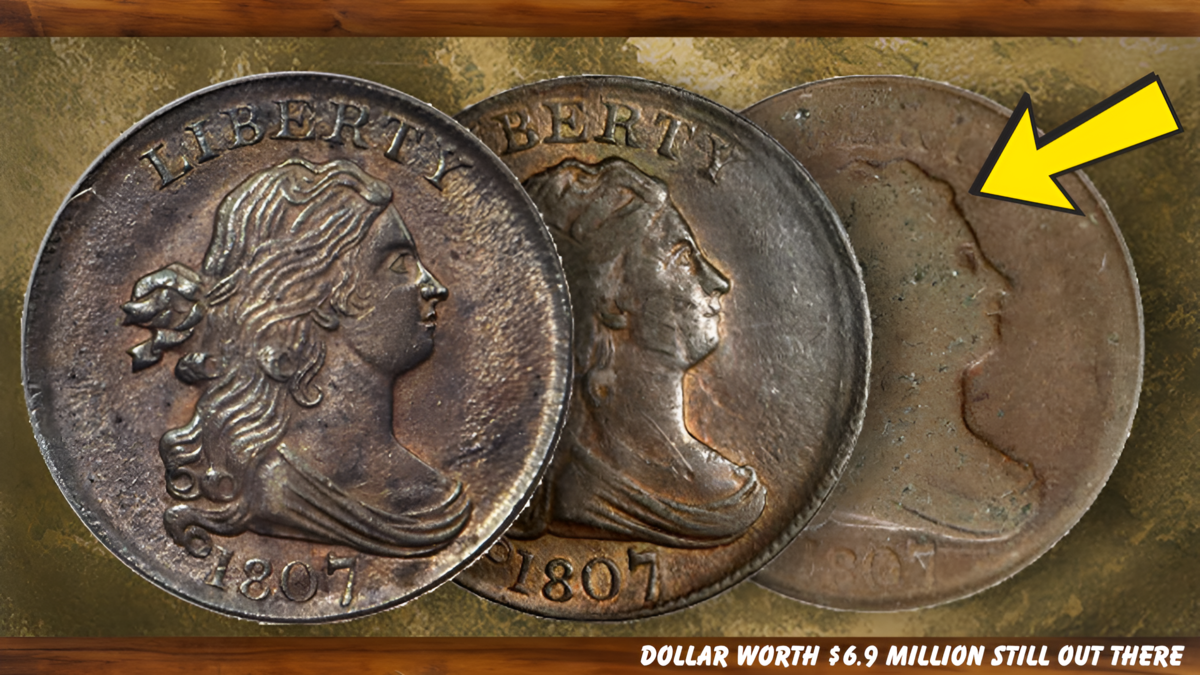 Rare 1807 Draped Bust Half Dollar Worth $6.9 Million Still Out There